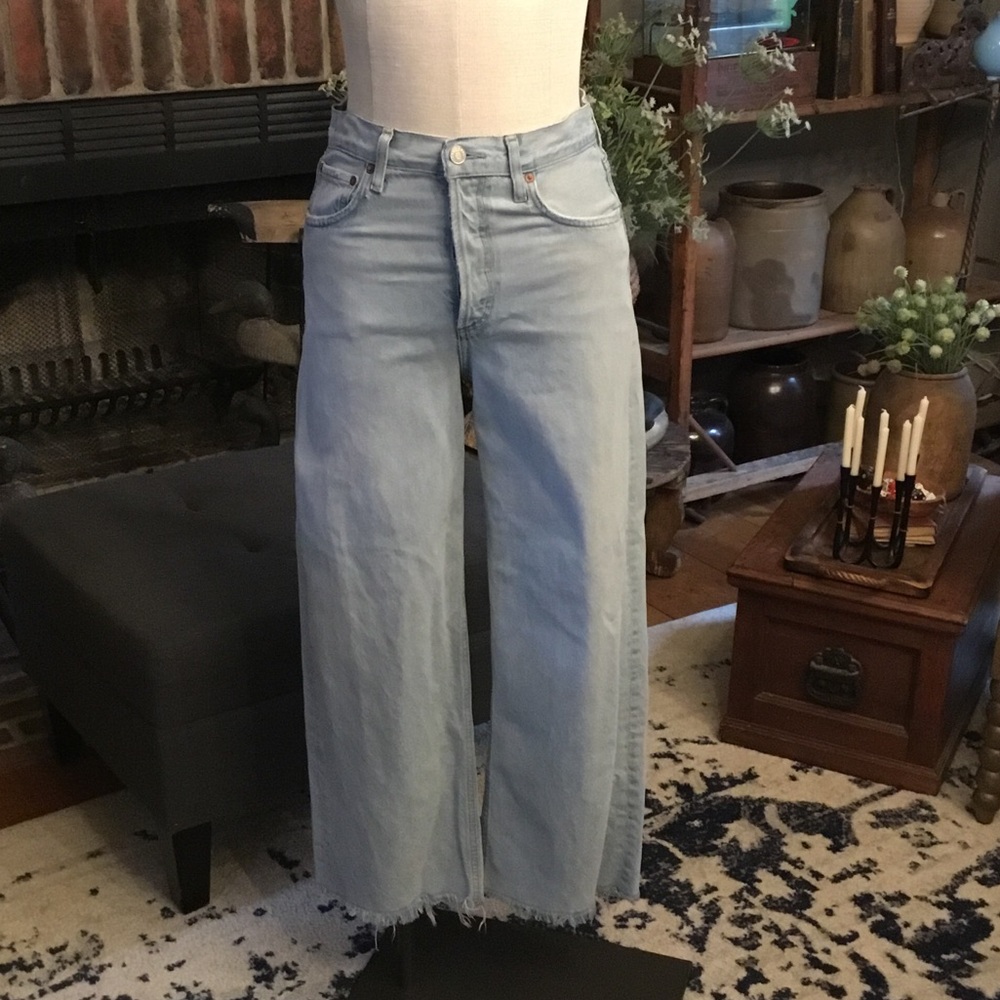 Agolde REN  Light Wash High Rise Jeans
